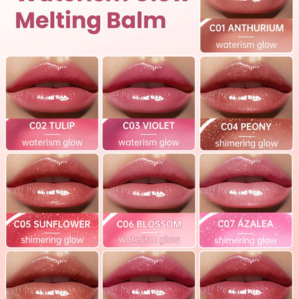 CATKIN GLOSSY LIP BALM Hydrating Lip Balm in 6 Vibrant Colors Moisturize, Protect & Soothe