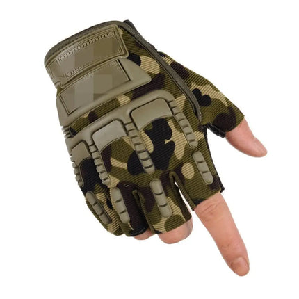 1 Pair High Quality Motorcycle Gloves Anti-Slip Half Finger Mittens Wear-Resistant Fingerless Men'S Gloves