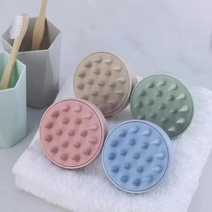 1pc Silicone Shampoo Brush Head Scalp Massage Comb Hair Washing Combs Bath Shower Body Massage Brushes Salon Hairdressing Tools