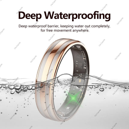 2026 New Smart Ring Temperature Heart Rate Sleep Monitoring Motion-Sensing Game IP68 Waterproof Men Women SmartRing Holiday Gift