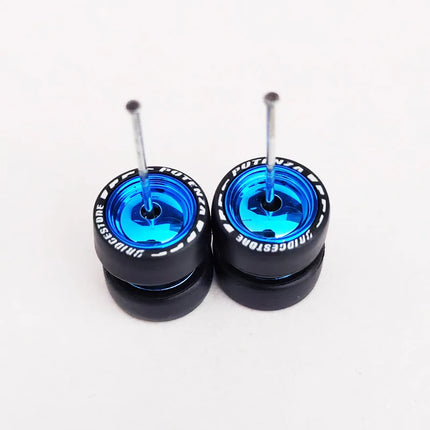 1/64 Mini Car Wheels 11mm Tires Tyres 1:64 Model Cars Rims Mirror Disc Claw Shape For Hot Wheel/Matchbox/Domeka
