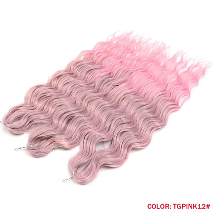 Noble Braiding Hair 300g 24 Inch ANNA Curl Hair Water Wave Twist Crochet Hair Synthetic Rainbow Color Braiding Hair Extensions
