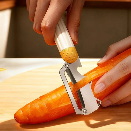 Stainless Steel Fruit Peeler with Bottle Opener Kitchen Vegetable Paring Knife Suitable for Pumpkin Winter Melon Pineapple Fruit