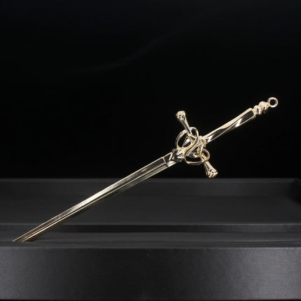 New Punk Metal Sword Hair Stick Chinese Simple Hair Pins for Women DIY Chopstick Hairstyle Design Tools Jewelry Accessories Gift