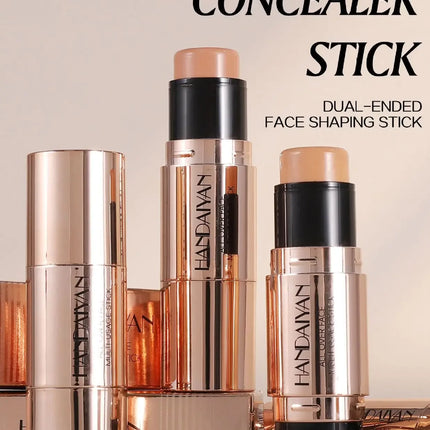 HANDAIYAN Double Head Highlighter Stick Natural Waterproof Silky Smooth Stereoscopic Nose Shadow Concealer Makeup