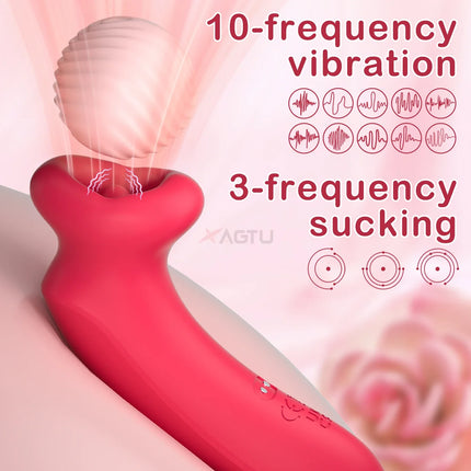 Sucking Licking Vibrator for Women Clitoris Clit Sucker Female Powerful Vacuum Sucker Nipples Anal Stimulator Massager Sex Toys