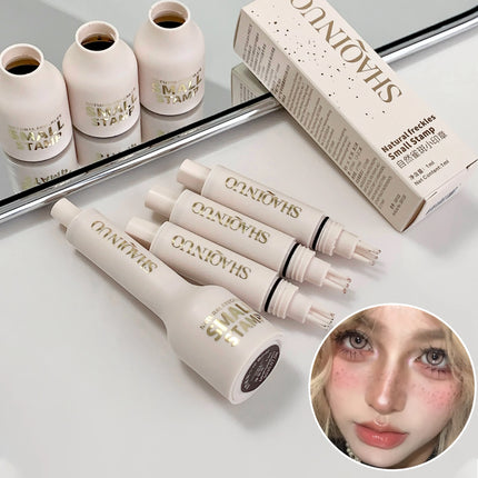 Liquid Air Cushion Freckle Stamp Pen SHAQINUO Five-point Head Freckle Natural Simulation Fake Dot Spot Pen Waterproof Lasting
