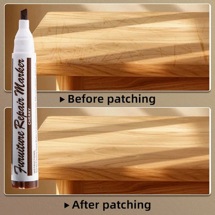 13pcs Wood Scratch Repair Kit Furniture Markers Crayon Sharpener Set Waterproof Pen for Floors Tables Desks Stains Oak Maple