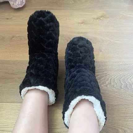 2026 Winter Adult Thick Warm Floor Shoes High Tube Non-Slip Indoor Cotton Shoes Plush Home Slippers Men And Women