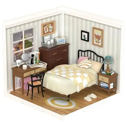Rolife DIY Miniature Dollhouse Kit with Accessories Model Supply Store Kit with LED to Build Decent Birthday Gift