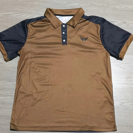 Men's Polo Shirt, Golf Shirt, Simple and Fashionable Outdoor Street Sports, Lapel Stand Up Collar, Breathable Short-Sleeved Top