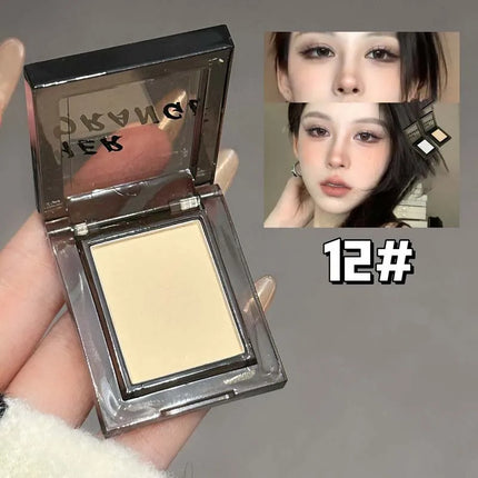 Smoky Blue-gray Eye Shadow Palette Sweet Cool Single Color Mini Eyeshadow Palette Pearl Matte Shimmer Brightening Eyes Makeup
