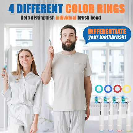 4 8 12 20 Pack Compatible with Oral B Electric Toothbrush Replacement Brush Heads, Toothbrushes Head Refills for Pro 1000 7000