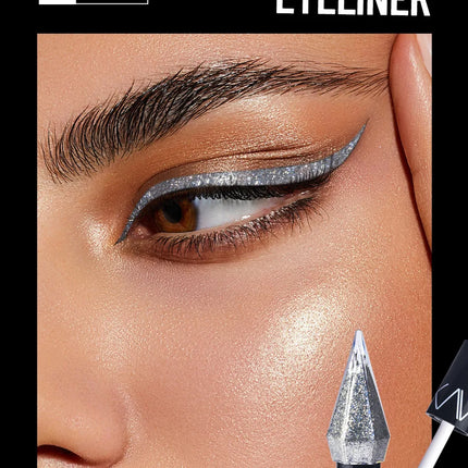 Waterproof Diamonds Eyeliner Eyeshadow Glitter Silver Rose Gold Color Shiny Sequins Eyeliner Eye Shadow Makeup Beauty Cosmetics
