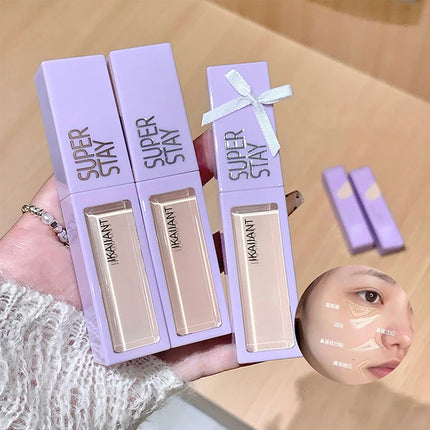 Color Correction Liquid Concealer White Foundation Makeup Base Face Brighten Cover Up Dark Circles Waterproof Concealer Stick