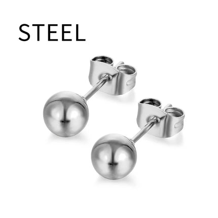 Stainless Steel CZ Crystal Ear Studs Black Silver Color Earrings Stone Surgical Steel Cubic Zirconia Helix Women Accessories