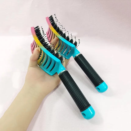 1pcs Hair Scalp Massage Comb Bristle Nylon Hairbrush Wet Curly Detangle Anti-Static Hair Brush for Salon Hairdressing Styling To