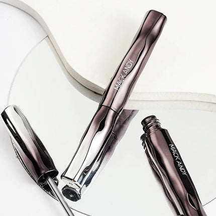 MACKANDY Waterproof 3D Lengthening Mascara Black Eyelash Extension Eye Lashs Brush Long-Wearing Silk Mascara Cosmetics Gift