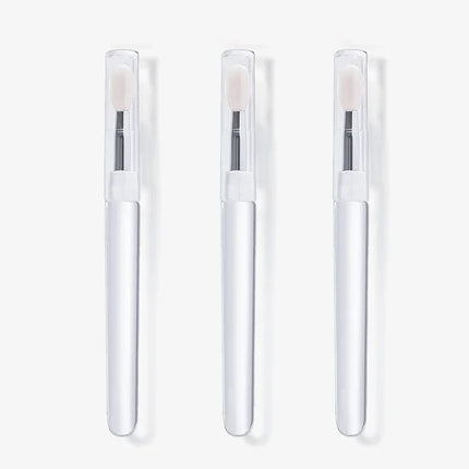 1/3/10pcs Portable Silicone Lip Brush with Cover Soft Multifunction Lip Balm Applicator Lipstick Lipgloss Makeup Brush Reusable