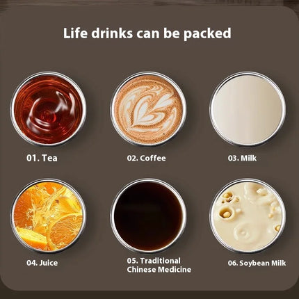 Pure Titanium Insulated Cup Men And Women'S Water Cup Portable Tea Cup Tea Water Separation Titanium Cup Cold Insulation Bottle