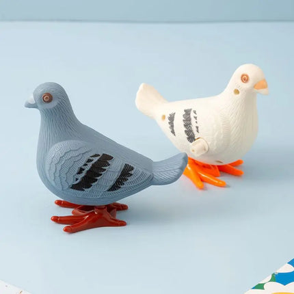 Funny Wind Up Toy Children's Cartoon Winding Creative Jumping Magpie Peacock Pigeon Dinosaur Puzzle Animal Baby Toddler Gift