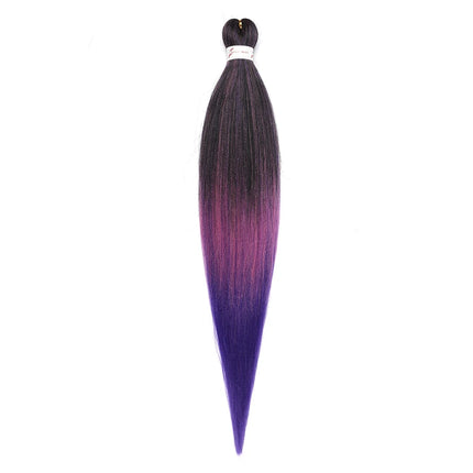 Pre-stretched Synthetic Braiding Hair Ombre Professional Easy  Hot Water Setting Soft  Crochet Braid Hair  Extensions