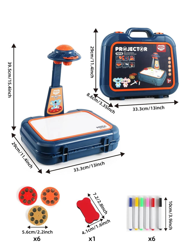 Children's Drawing Projector Art Sketch Projector Drawing includes 6 slides, 48 projected images