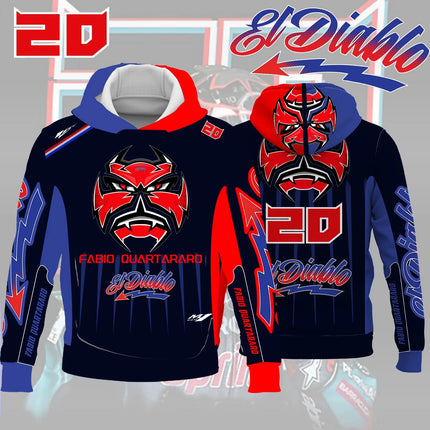 Fabio Quartararo 20 Driver Motorcycle Racing Team Men Zipper Hoodie Fashion Women Sweatshirt Autumn Sport Children Jacket Coat