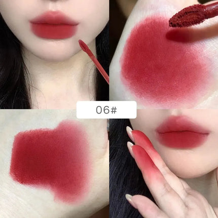 Gege Bear Rabbit Lip Glaze, Matte Velvet Lip Clay Long-lasting Color Non-drying Lipstick