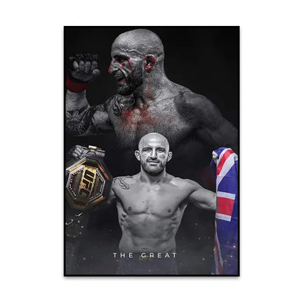 Boxing Fighting Star Canvas Wall Art Print Poster MMA Decorative Painting Modern Home Decor Boxing Sports Lover Gift Unframed
