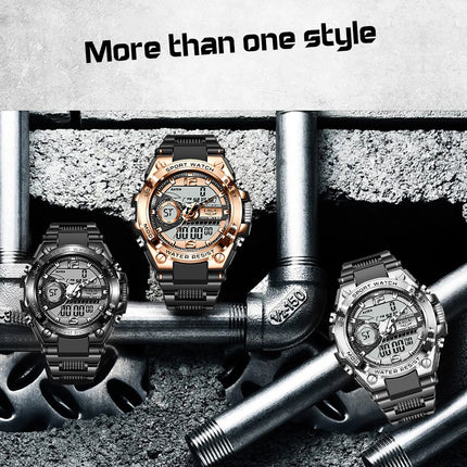 LIGE Men Military Watch Digital 50m Waterproof Wristwatch LED Quartz Clock Sport Watch Male Big Watches Men Relogios Masculino