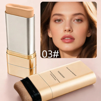 2-in-1 Concealer Foundation Stick - Long-Lasting Full Coverage, Lightweight & Moisturizing, Dual-Ended for Easy Application