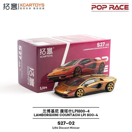POP RACE 1:64  MAZDA RX7 RE AMEMIYA WIDE BODY Porsche 992 Stinger GTR Alloy Die-Casting Car Model Collection Gift