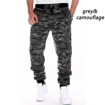 2025 New Sweatpants Men Camouflage Elasticity Cargo Pants Drawstring Multi Pockets Bottoms Casual Jogger Trousers Mens Men's