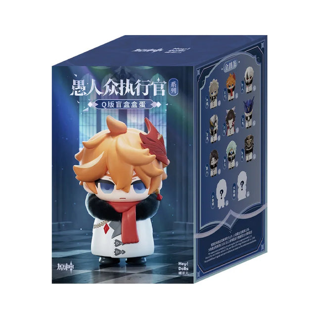 New Genuine Stock Genshin Impact Fatui Harbinger Series Trendy Blind Box Toys Q Version Model Decoration Birthday Surprise Gifts