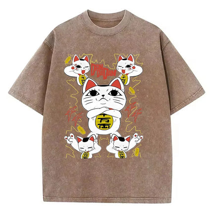 Cotton Washed Dandadan Okarun T-shirt Men Japanese Anime T Shirt Cartoon High Quality Tshirt Aesthetic Fashion Tee Male