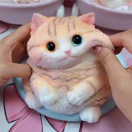 Cute Animal Cat Squishy Toy Ultra Soft Stress Relief Squeeze Fidget Toy Kawaii Sensory Toy for Kids Anxiety Relief Desk Decor