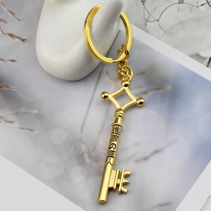 Anime Attack On Titan Keychain Shingeki no Kyojin Scouting Legion Emblem Pendant Key Chain for Women Men Cosplay Jewelry Gift