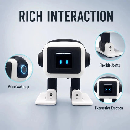 New AI EMO Desktop Robot Smart Interactive Chat Voice Control Dancing Music Player Electronic Pet Gift