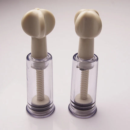 2PCS Bdsm Pussy  Clit Nipple Sucker Pump Suction Vacuum,,Breast Bondage,Sex Toys for Couples,Adult Games