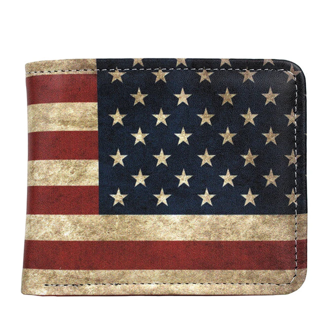 USA Flag Wallets for Men Printing American Flag /One Hundred Dollars Wallet