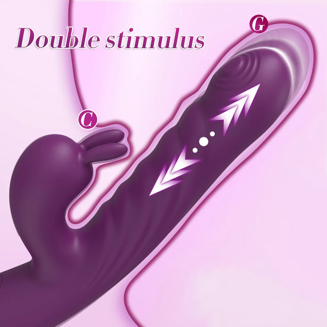 Rabbit VIbrator for Women Thrusting G-Spot Vagina Vibrator Female Masturbator Vibrating Clitoris Stimulator Sex Toy for Women
