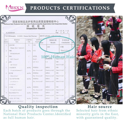 MESXN Human Hair Weft  European Remy Natural Human Hair Extensions Straight 14"-26" Can Curly Hair Weaves Blonde For Salon