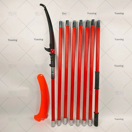 Pruning Saw Thickened 32mm Insulated Pole Garden Hand Tool Double Hook Saw Sharp Edge Tree Pruning Outdoor High-Altitude Work