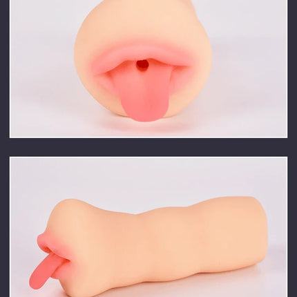 Realistic Deep Throat Vagina Artificial Real Pocket Pussy Oral Male Masturbator Blowjob Cup Erotic Sex Toys For Men Adult Games