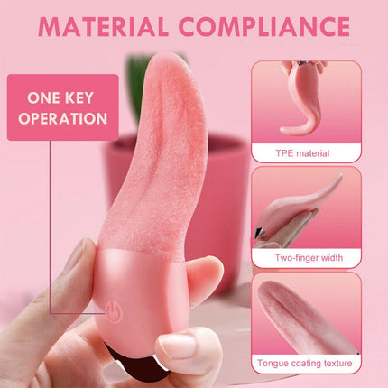Powerful Clitoral Tongue Licking Vibrator for Women Clit Nipples G-Spot Stimulator Female Vagina Massager Vibrator Adult Sex Toy