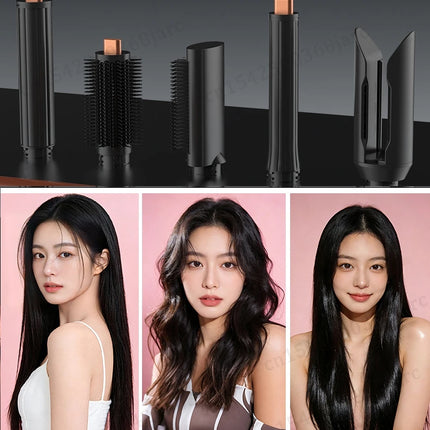 SenCiciMen Hair Styler Curling Iron Hair Hot Air Brush Curling Barrel Hair Dryer Salon Professional Curly Straight Hair Styler