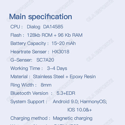 2026 New Sr08 Smart Ring LED Display Screen and Touch, Men Women, Heart Rate Health Monitoring, 5ATM Waterproof Sports Smartring