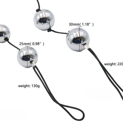 Metal Kegel Balls for Women, Weighted Stainless Steel Vaginal Exerciser with Silicone Retrieval Cord Adult Pelvic Floor Trainer