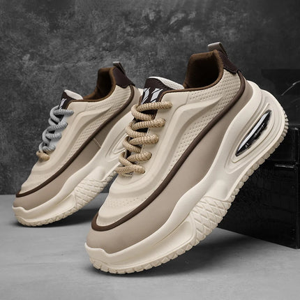 Men's Casual Sports Shoes, Fashionable Thick-Soled Skateboarding Shoes, Trendy and Comfortable Men's Outdoor Shoes